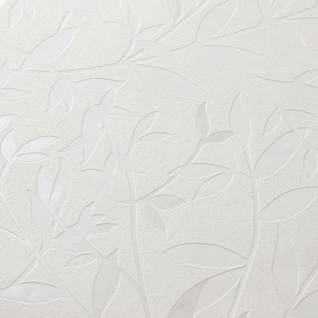 White wall leaf pattern background #2 free wallpaper - medium preview image