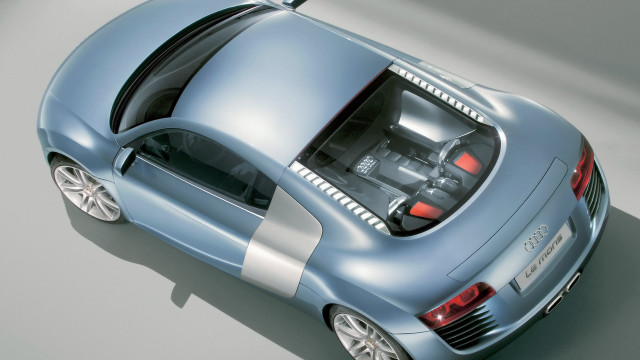 Silver sports car engine open free wallpaper - medium preview image