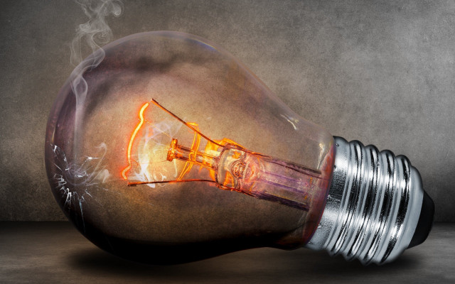 Lightbulb smoke table wall light free wallpaper - medium preview image