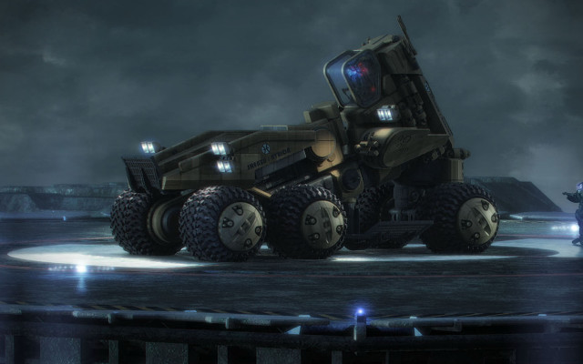Large truck giant wheel man free wallpaper - medium preview image