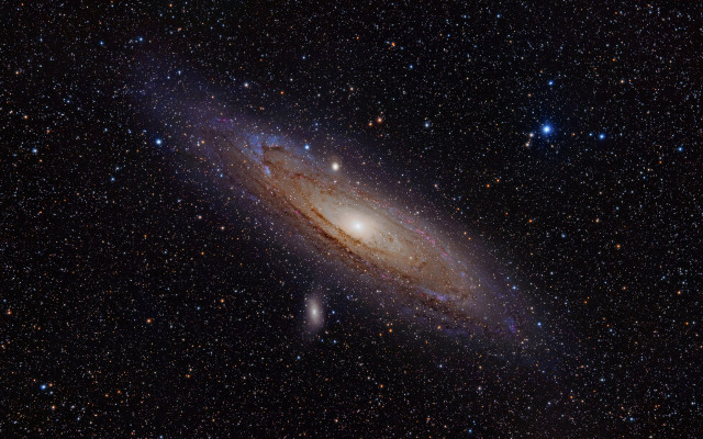 Bright blue galaxy stars space free wallpaper - medium preview image