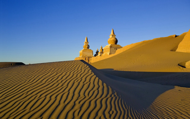 Desert sand dunes girls kemono free wallpaper - medium preview image