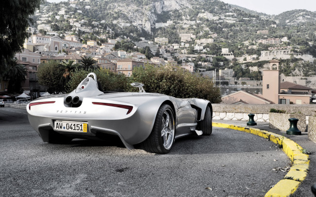 Silver sports car cityscape tokyo free wallpaper - medium preview image