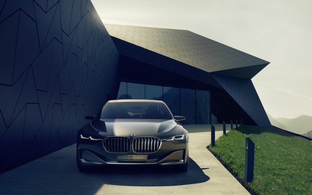 Car building window futurism 3D free wallpaper - medium preview image
