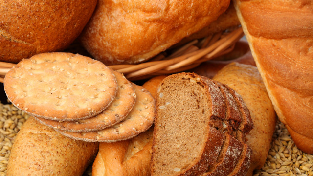 Basket bread rolls table wheat free wallpaper - medium preview image