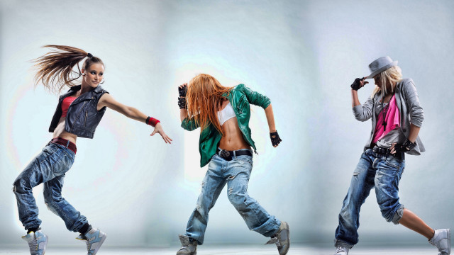 Dancing group air hands hat free wallpaper - medium preview image