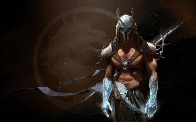 Horned man sword armor glowing free wallpaper - medium preview image