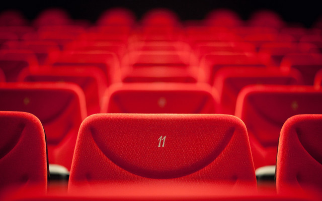 Red chairs middle number cinema free wallpaper - medium preview image