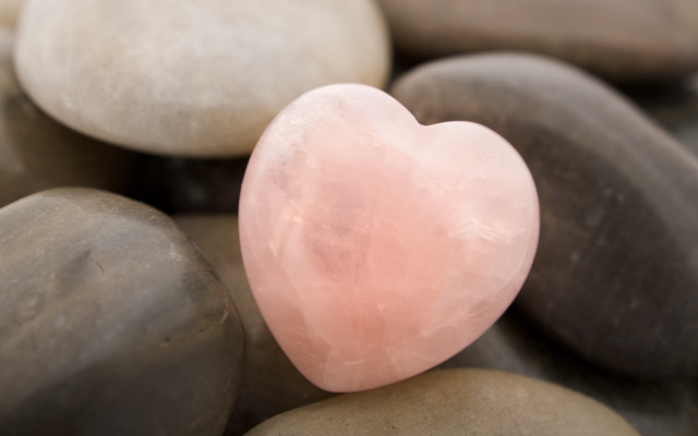 Heart rock pile pink frosted free wallpaper - medium preview image