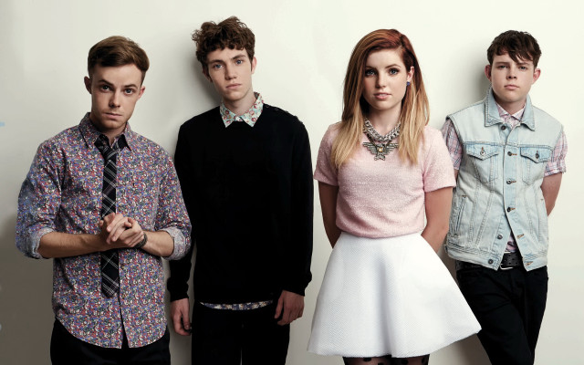 Group people wall pink shirt free wallpaper - medium preview image