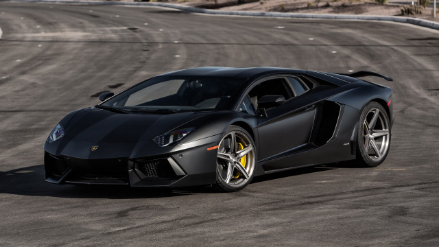 Black sports car driving race free wallpaper - medium preview image