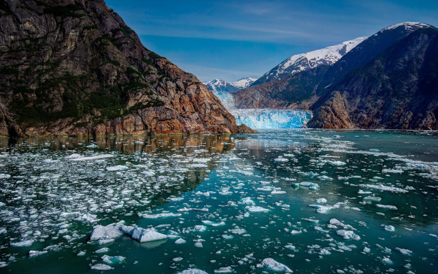Glacier mountain ice water ecological #2 free wallpaper - medium preview image