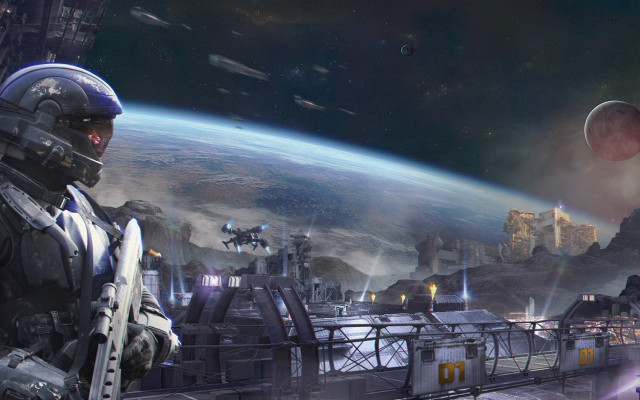 Sci fi character space station #2 free wallpaper - medium preview image
