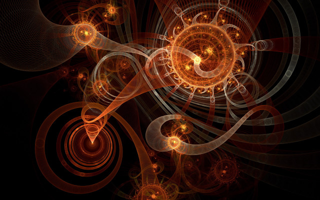 Spiral lights swirl abstract fractals free wallpaper - medium preview image