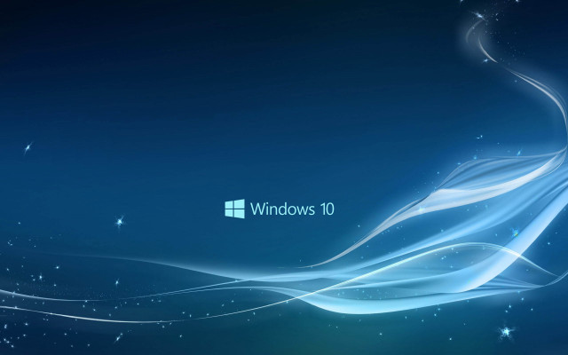 Blue background white swirl stars free wallpaper - medium preview image