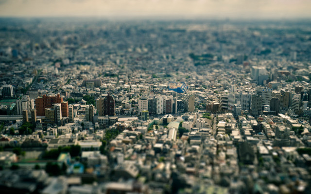 Cityscape tallbuildings blueflag tiltshift architecture free wallpaper - medium preview image