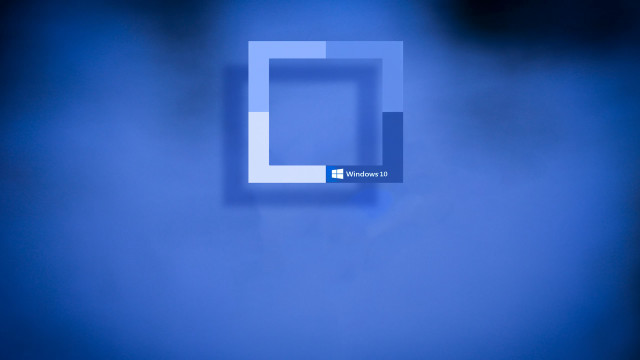 Blue background square object purism free wallpaper - medium preview image