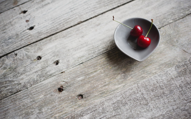Bowl cherries ants spoon minimalist #2 free wallpaper - medium preview image