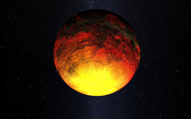 Red yellow sky object stars free wallpaper - medium preview image