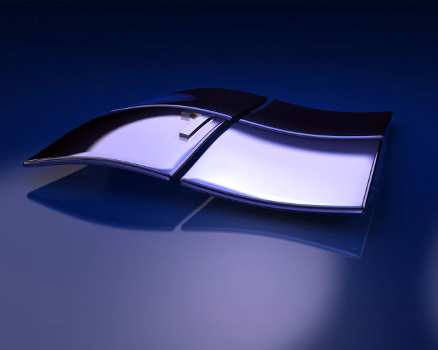 Shiny metal object blue background #5 free wallpaper - medium preview image