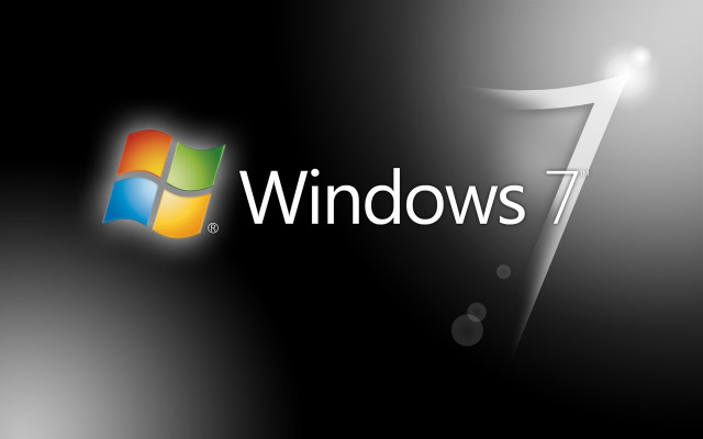 Windows logo black white light free wallpaper - medium preview image