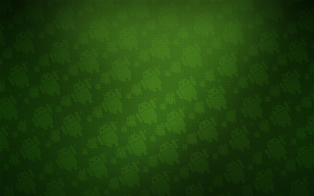 Green clovers light pixel android free wallpaper - medium preview image