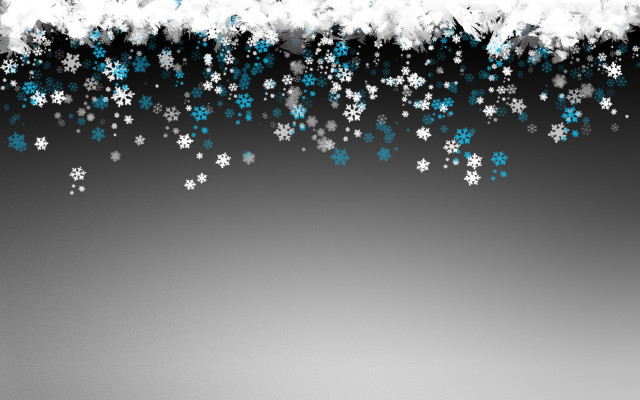 Black white snow flakes gradient free wallpaper - medium preview image