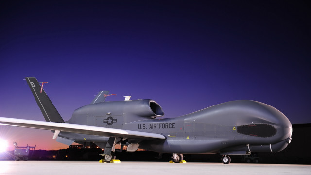 Military plane night runway bright free wallpaper - medium preview image