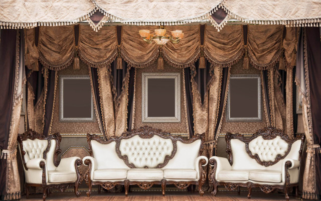 Rococo room canopy couch chairs free wallpaper - medium preview image