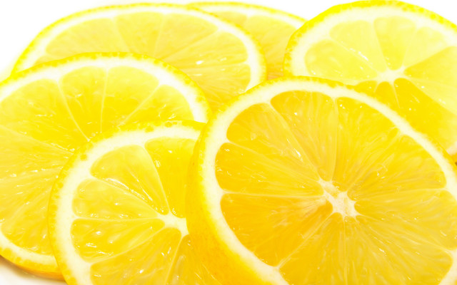 Lemon closeup water drops slice free wallpaper - medium preview image