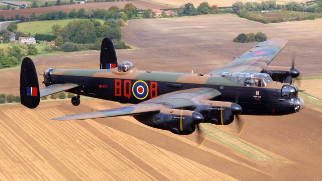 Propeller plane field town dieselpunk free wallpaper - medium preview image