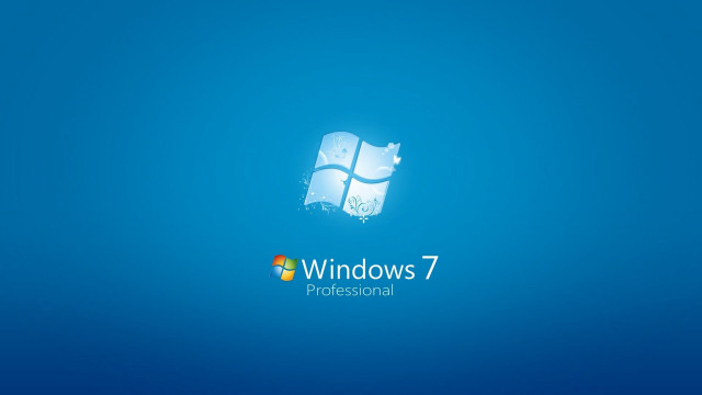 Blue background windows7 logo blue #2 free wallpaper - medium preview image