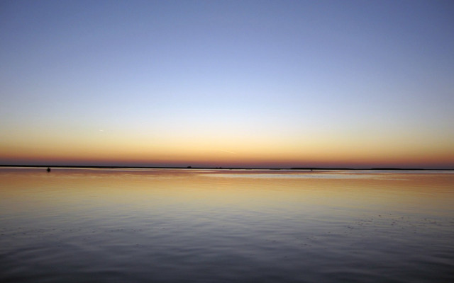 Hudson river sunset beach tranquil free wallpaper - medium preview image