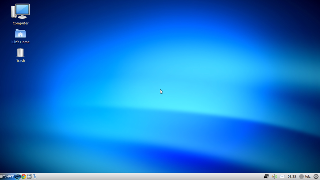 Blue background white object middle free wallpaper - medium preview image