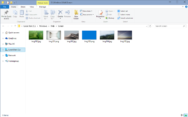Screenshot window pictures items display free wallpaper - medium preview image