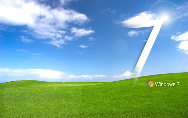 Green field blue sky white #4 free wallpaper - medium preview image