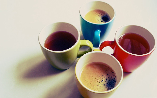 Tea group morning shiny art free wallpaper - medium preview image