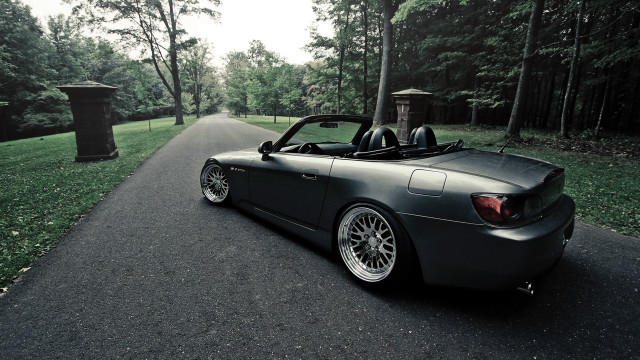 Man convertible road woods aurora free wallpaper - medium preview image