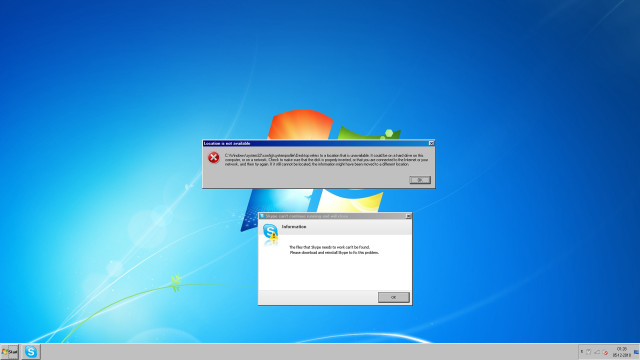 Desktop computer blue background window free wallpaper - medium preview image