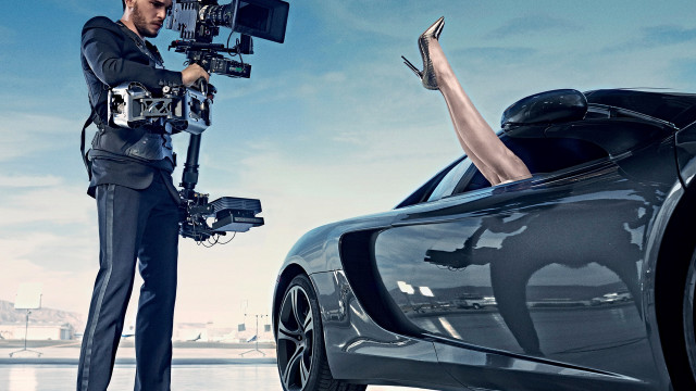 Man suit tie car camera free wallpaper - medium preview image
