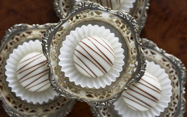 Chocolate desserts glass container rococo free wallpaper - medium preview image