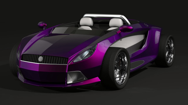 Purple sports car dahlov ipcar free wallpaper - medium preview image