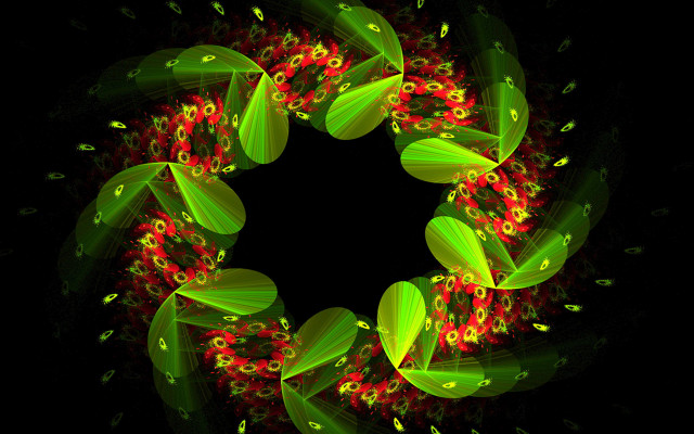 Mandelbrot fractal generative art leaf free wallpaper - medium preview image