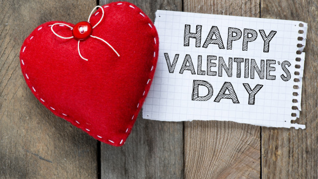 Red heart bow happy valentines free wallpaper - medium preview image