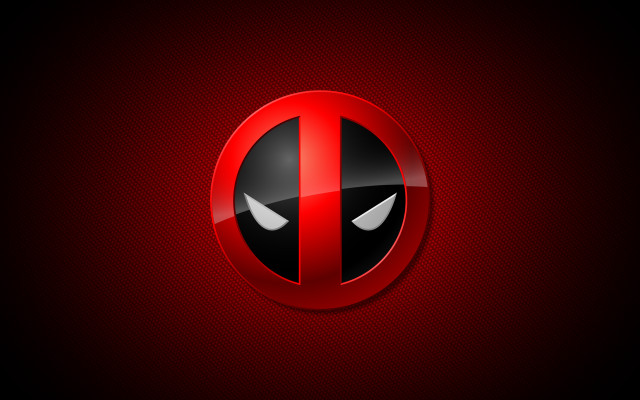 Deadpool red black white eyes free wallpaper - medium preview image