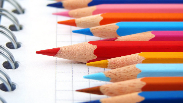 Pencils spiral blurry background academic free wallpaper - medium preview image