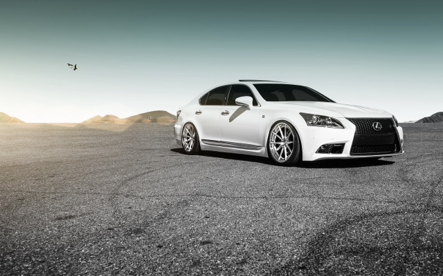 White car parking lot plane free wallpaper - medium preview image