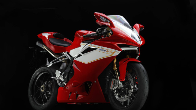 Red motorcycle black background white #2 free wallpaper - medium preview image