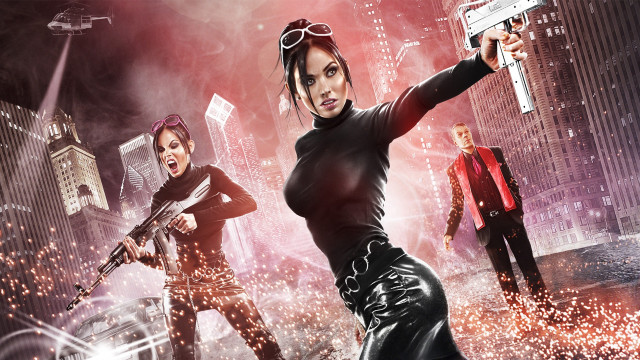 Cityscape girls gun sotsart aleksi free wallpaper - medium preview image