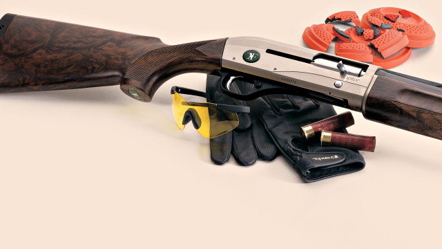 Gun gloves orange rubber assemblage free wallpaper - medium preview image